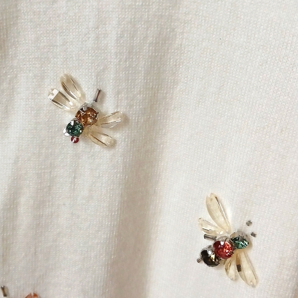 🐝 Rare Kate spade jeweled cardigan 🐝 🐝 - Picture 3 of 7